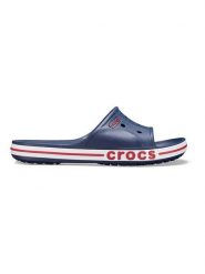Crocs Klapki "Bayaband" w kolorze granatowym rozmiar: 37/38. Niebieskie klapki Crocs, bez wzorów, klasyczne, z otwartym noskiem, bez obcasa, bez zapięcia. Za 97.45 zł.