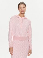 Guess Bluza Gl Logo V4RQ13 KC2X2 Różowy Regular Fit. Czerwone bluzy Guess, xs, z aplikacjami, z syntetyku, bez kaptura. Za 219.99 zł.