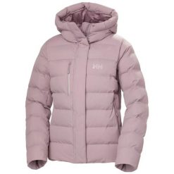Damska kurtka puchowa Helly Hansen Adore. Fioletowe kurtki Helly Hansen, na zimę, l, bez wzorów, z puchu, eleganckie, bez kaptura. Za 880.00 zł.