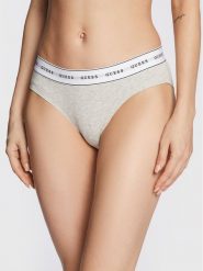 Guess Figi klasyczne Carrie O97E02 KBBU1 Szary. Szare figi Guess, z aplikacjami, z bawełny. Za 59.99 zł.