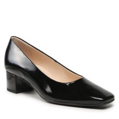 Czółenka HÖGL. Czarne czółenka Högl, bez wzorów, bez obcasa, bez zapięcia. Za 369.99 zł.