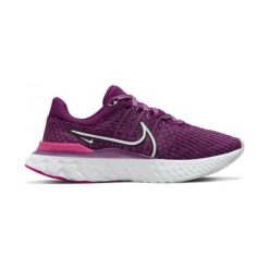 Nike Nike React Infinity Run Flyknit 3 DD3024-500 Fioletowe 41. Fioletowe buty sportowe lifestyle Nike, bez wzorów, sportowe, bez zapięcia. Za 755.55 zł.