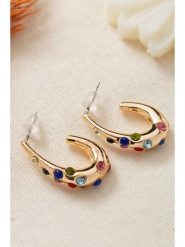 Heliophilia Pozłacane kolczyki-wkrętki rozmiar: onesize. Żółte kolczyki Heliophilia, z cyrkonią, metalowe. Za 34.99 zł.