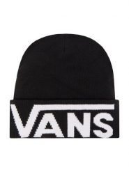 Vans Czapka Drop V Tall VN0A5FI3BLK1 Czarny. Czarne czapki zimowe Vans, bez wzorów, z materiału. Za 129.99 zł.