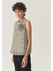 TATUUM Bluzka w kolorze beżowo-czarnym rozmiar: 44. Brązowe bluzki Tatuum, bez wzorów, bez kołnierzyka, bez ramiączek. Za 150.72 zł.