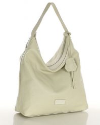 Worek hobo bag MARCO MAZZINI beż taupe s285e. Torebki klasyczne bez wzorów, ze skóry, na ramię, bez dodatków. Za 389.00 zł.