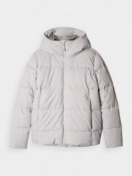 4F Kurtka pikowana w kolorze jasnoszarym rozmiar: M. Szare kurtki 4f, m, bez wzorów, bez kaptura. Za 231.68 zł.