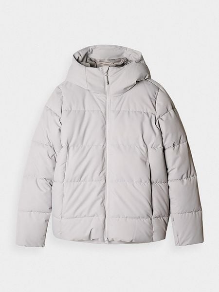 4F Kurtka pikowana w kolorze jasnoszarym rozmiar: M. Szare kurtki 4f, m, bez wzorów, bez kaptura. Za 231.68 zł.