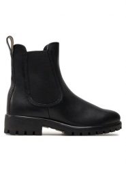 ECCO Sztyblety Modtray W 49002301001 Czarny. Czarne botki ECCO, bez wzorów, ze skóry, bez obcasa, na płaskiej podeszwie, bez zapięcia. Za 549.99 zł.