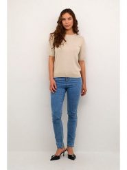 Kaffe Sweter w kolorze beżowym rozmiar: S. Brązowe swetry Kaffe, s, bez wzorów, bez ramiączek. Za 69.95 zł.