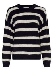 MOSS COPENHAGEN Sweter "Festina" w kolorze czarno-kremowym rozmiar: L/XL. Czarne swetry Moss Copenhagen, l, bez wzorów, z poliamidu, bez ramiączek. Za 222.94 zł.