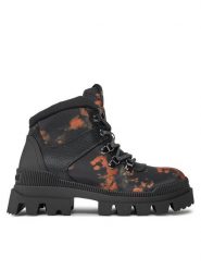 Desigual Trapery 23WSTY05 Czarny. Czarne traperki Desigual, bez wzorów, ze skóry, bez obcasa, bez zapięcia. Za 889.99 zł.