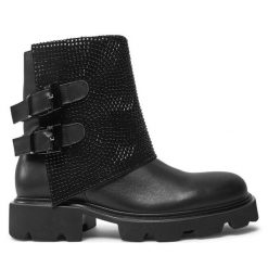 Botki Alma En Pena. Czarne botki Alma En Pena, bez wzorów, bez obcasa, na płaskiej podeszwie, bez zapięcia. Za 479.99 zł.