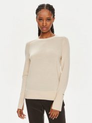 Calvin Klein Sweter K20K207575 Beżowy Regular Fit. Brązowe swetry Calvin Klein, xs, bez wzorów, z wełny, bez ramiączek. Za 269.99 zł.