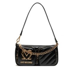 Torebka LOVE MOSCHINO. Czarne torebki klasyczne Love Moschino, bez wzorów, klasyczne, bez dodatków. Za 569.99 zł.