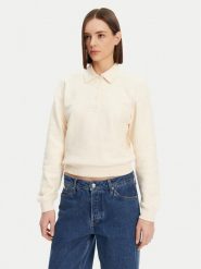 Lacoste Bluza SF0351 Beżowy Relaxed Fit. Brązowe bluzy Lacoste, bez wzorów, z bawełny, bez kaptura. Za 399.99 zł.