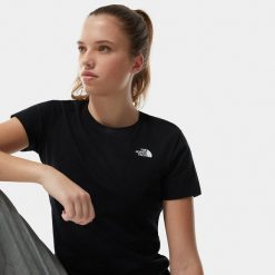 T-Shirt Simple Dome. Czarne t-shirty The North Face, xl, bez wzorów, sportowe, bez kołnierzyka, bez ramiączek. Za 113.00 zł.
