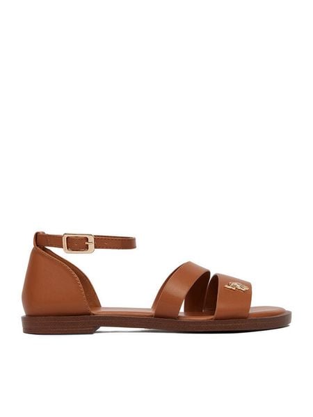 U.S. Polo Assn. Sandały EO-CASSIE003W/6Y1 Brązowy. Brązowe sandały U.S. Polo Assn., bez wzorów, ze skóry, bez obcasa, na płaskiej podeszwie, bez zapięcia. Za 187.99 zł.