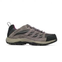 Buty trekkingowe damskie Columbia Crestwood Waterproof. Szare buty trekkingowe Columbia, bez wzorów, z gumy, bez zapięcia, trekkingowe. Za 469.99 zł.