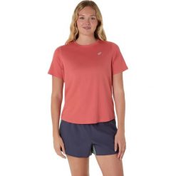 Koszulka damska Asics. Czerwone t-shirty sportowe ASICS, bez wzorów, bez ramiączek. Za 216.00 zł.