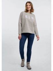 ELBSAND Bluza "Alaia" w kolorze beżowym rozmiar: M. Brązowe bluzy ELBSAND, m, bez wzorów, bez kaptura. Za 207.45 zł.