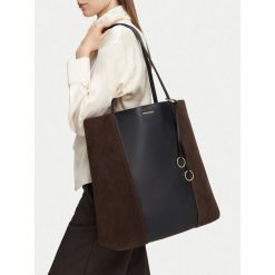 Torebka GINO ROSSI. Brązowe shopper bag Gino Rossi, bez wzorów, bez dodatków. Za 629.99 zł.