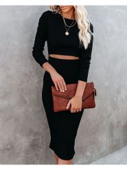 Milan Kiss Sukienka w kolorze czarnym rozmiar: XL. Czarne sukienki Milan Kiss, xl, bez wzorów, bez kołnierzyka, bez ramiączek, midi. Za 165.99 zł.