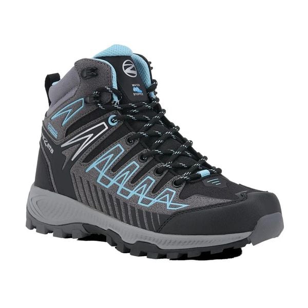 Buty trekkingowe damskie TREZETA Thunder Mid W's z membraną WP. Niebieskie buty trekkingowe Trezeta, z gumy, bez zapięcia. Za 432.35 zł.