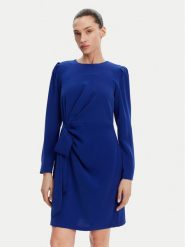 DKNY Sukienka koktajlowa DD4JGD35 Niebieski Regular Fit. Niebieskie sukienki DKNY, bez wzorów, z syntetyku, wizytowe, bez kołnierzyka, bez ramiączek. Za 409.99 zł.