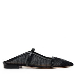 Klapki MALONE SOULIERS. Czarne klapki MALONE SOULIERS, bez wzorów, bez obcasa, bez zapięcia. Za 3,119.00 zł.