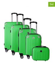 Geographical Norway 5-częściowy zestaw "Softless" w kolorze zielonym rozmiar: onesize. Zielone walizki Geographical Norway. Za 543.99 zł.