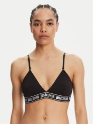 Just Cavalli Biustonosz braletka 78PAJU03 CJUT2 Czarny. Czarne biustonosze Just Cavalli, bez wzorów, z bawełny. Za 159.99 zł.