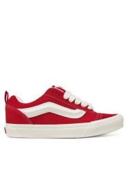 Vans Tenisówki Knu Skool VN000D75BOP1 Czerwony. Czerwone trampki Vans, bez wzorów, ze skóry, bez zapięcia. Za 249.99 zł.