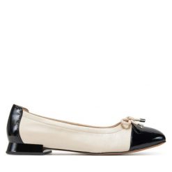 Baleriny Caprice. Brązowe baleriny Caprice, bez wzorów, bez obcasa, bez zapięcia. Za 229.99 zł.