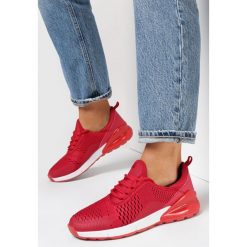 Czerwone Buty Sportowe Ianthadina. Czerwone buty sportowe lifestyle Born2be, z aplikacjami, eleganckie, przed kostkę, bez zapięcia. W wyprzedaży za 111.99 zł.