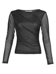 MOSS COPENHAGEN Bluzka w kolorze czarnym rozmiar: XS/S. Czarne bluzki Moss Copenhagen, s, bez wzorów, bez kołnierzyka, bez ramiączek. Za 78.66 zł.