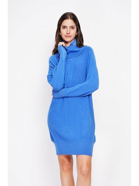 William de Faye Sukienka dzianinowa w kolorze niebieskim rozmiar: 38. Niebieskie sukienki William de Faye, na co dzień, bez wzorów, z dzianiny, klasyczne, bez kołnierzyka, bez ramiączek, mini, proste. Za 130.99 zł.