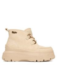 Buffalo Botki Olympia Chukka Warm 1622612 Beżowy. Brązowe botki Buffalo, bez wzorów, ze skóry, bez obcasa, na płaskiej podeszwie, bez zapięcia. Za 259.99 zł.