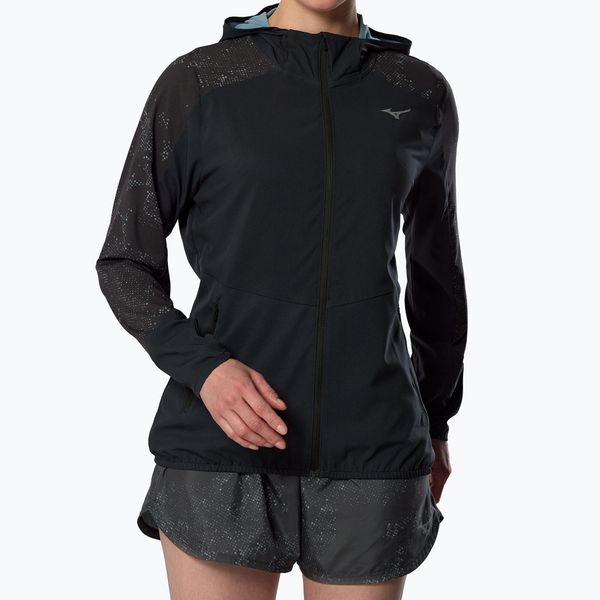 Kurtka do biegania damska Mizuno Active Alpha Hooded. Czarne kurtki do biegania Mizuno, m, bez wzorów, z materiału, bez kaptura, do biegania. Za 395.95 zł.