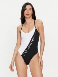 EA7 Emporio Armani Strój kąpielowy 911120 4R407 00911 Czarny. Czarne stroje jednoczęściowe EA7 Emporio Armani, bez wzorów, z syntetyku. Za 699.99 zł.
