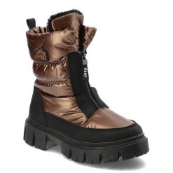 Brązowe Śniegowce Jeep Stylowe Ciepłe Obuwie Damskie. Brązowe buty trekkingowe Jeep, na wiosnę, z materiału, bez zapięcia. Za 249.00 zł.