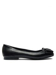 Patrizia Pepe Baleriny PJ277.01 Czarny. Czarne baleriny Patrizia Pepe, bez wzorów, ze skóry, bez obcasa, bez zapięcia. Za 309.99 zł.