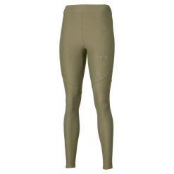 Damskie legginsy Mizuno Active Alpha. Zielone legginsy Mizuno, bez wzorów, z tkaniny, eleganckie, długie. Za 289.00 zł.