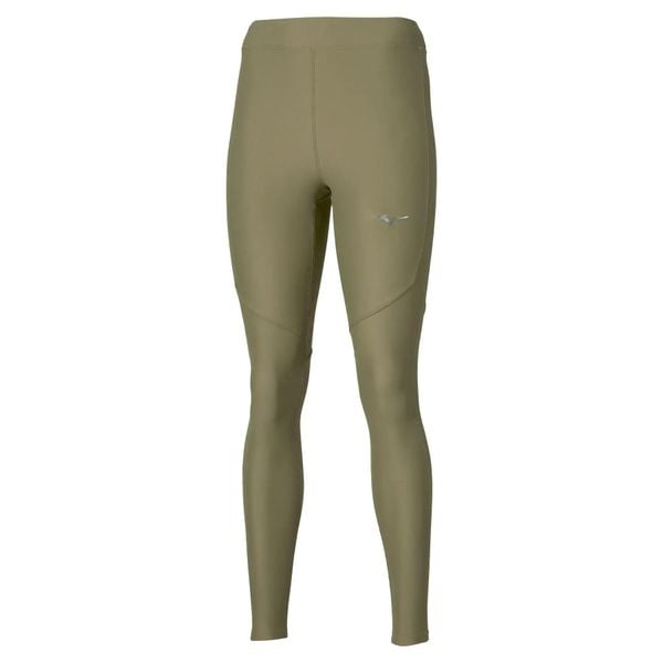 Damskie legginsy Mizuno Active Alpha. Zielone legginsy Mizuno, bez wzorów, z tkaniny, eleganckie, długie. Za 295.00 zł.