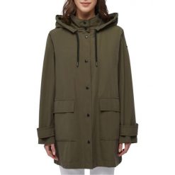 Kurtka GEOX W ILDE PARKA Zielony. Zielone kurtki Geox, bez wzorów, z tkaniny, bez kaptura. Za 505.99 zł.