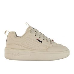 Buty Fila Superbubble FFW0536 70027 beżowe beżowy. Brązowe buty treningowe bez wzorów, z syntetyku, bez zapięcia. Za 372.22 zł.