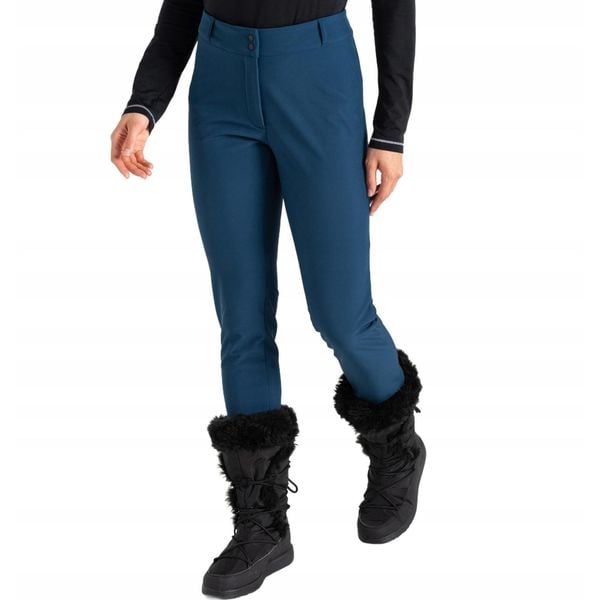 Spodnie narciarskie dla kobiet Dare2B DWL594. Niebieskie spodnie narciarskie Dare 2b, bez wzorów, z tkaniny, narciarskie. Za 169.99 zł.
