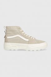 Vans trampki Sentry SK8-Hi WC damskie kolor beżowy VN0A4BVWBLL1. Brązowe trampki Vans, bez wzorów, z gumy, bez zapięcia. Za 499.99 zł.