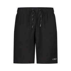 Damskie szorty bermudzkie CMP. Czarne szorty sportowe CMP, bez wzorów, z materiału, trekkingowe. Za 192.00 zł.
