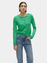 Vero Moda Kardigan Glory 10300340 Zielony Regular Fit. Zielone swetry Vero Moda, xxl, bez wzorów, z wiskozy, bez ramiączek. Za 49.99 zł.